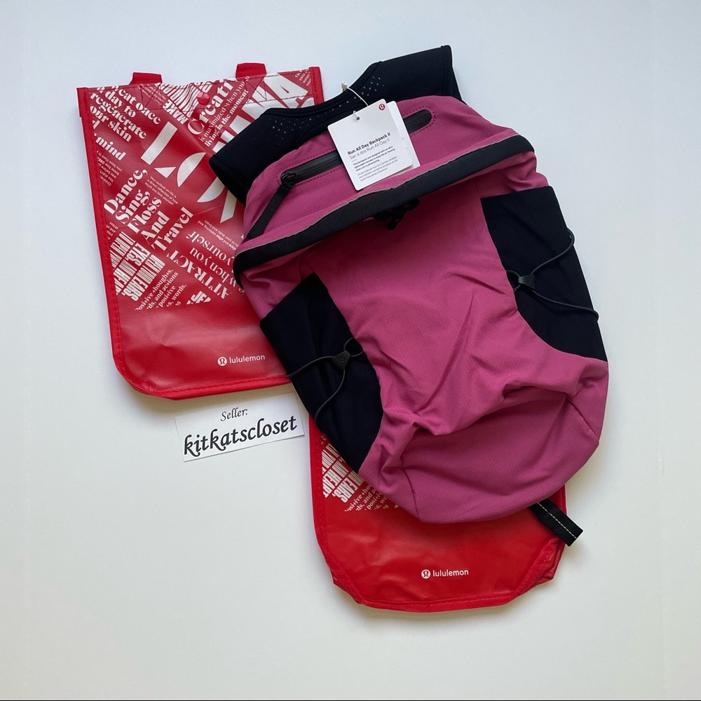 🆕 [lululemon athletica] run all day backpack 13L - pink lychee
